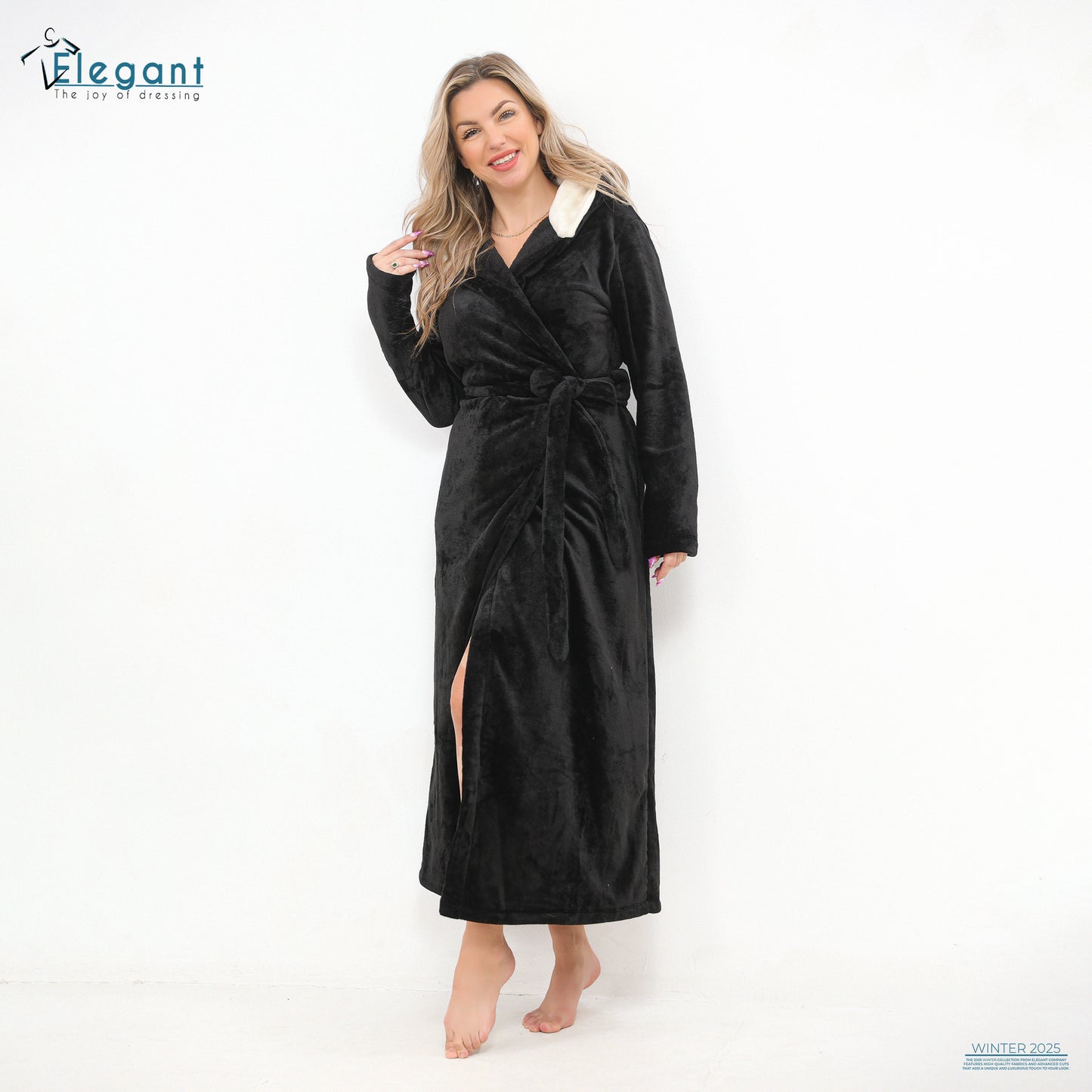 Polar Long Robe Black