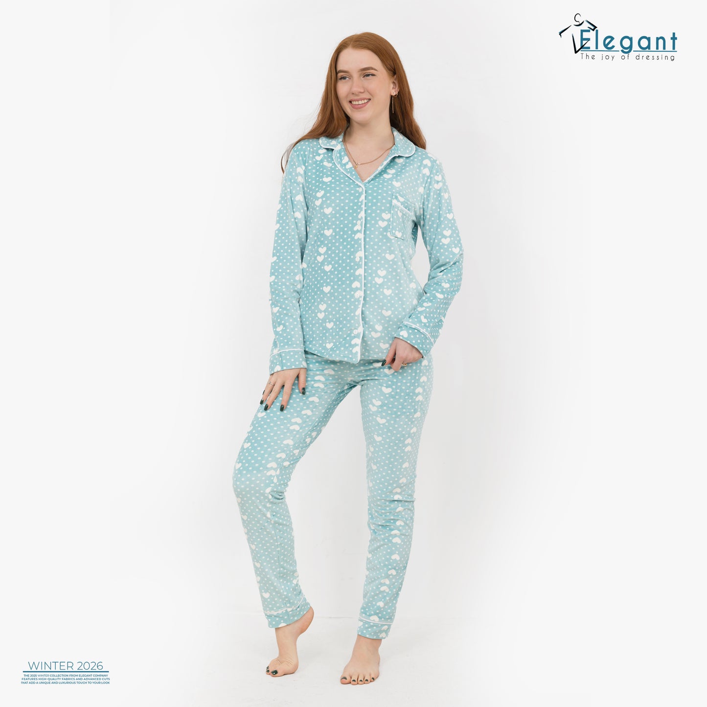 Velvet Classic - Dotty Hearts Aqua