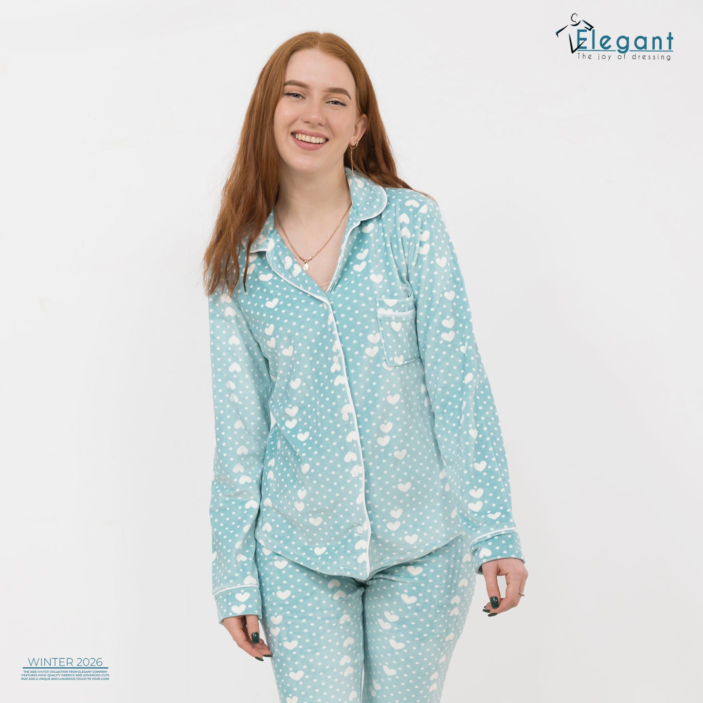 Velvet Classic - Dotty Hearts Aqua