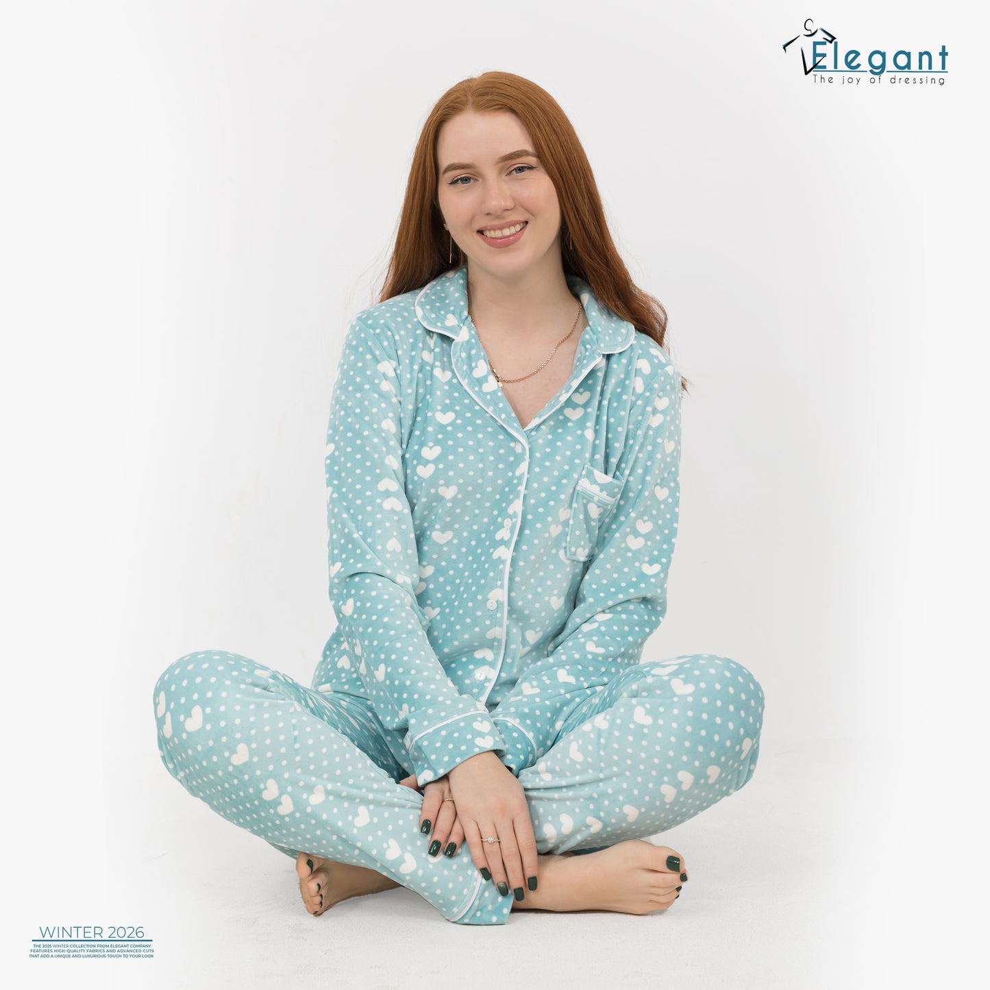 Velvet Classic - Dotty Hearts Aqua