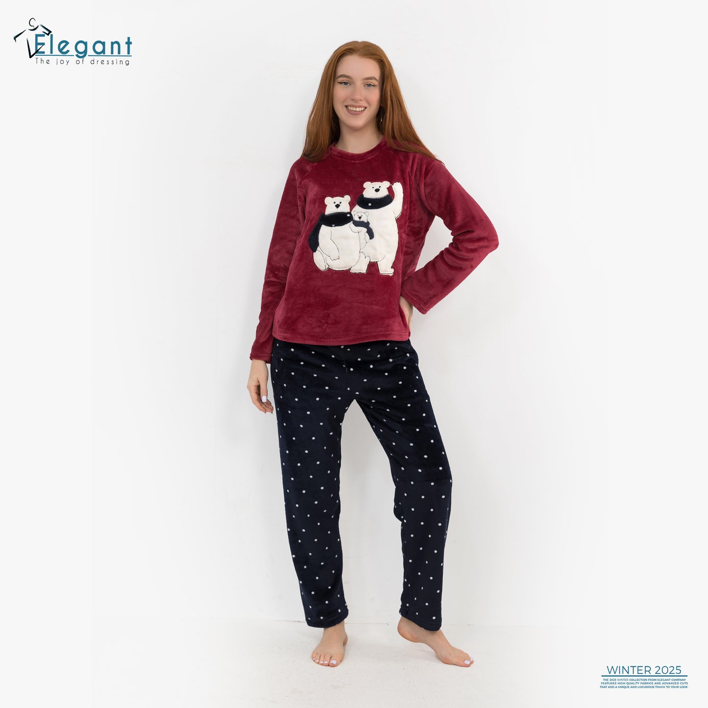Polar PJ Maroon - Happy Family