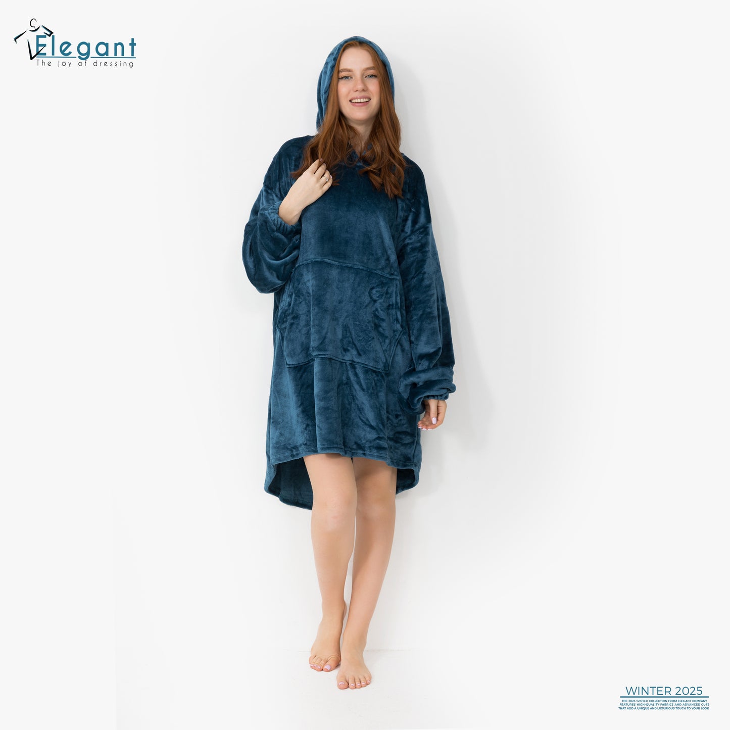 Blanket Hoodie - indigo