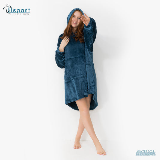 Blanket Hoodie - indigo