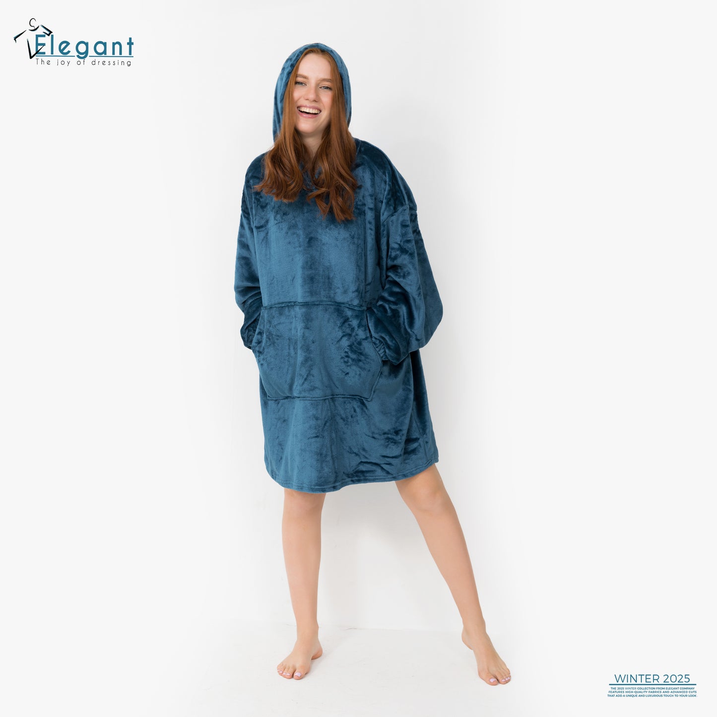 Blanket Hoodie - indigo
