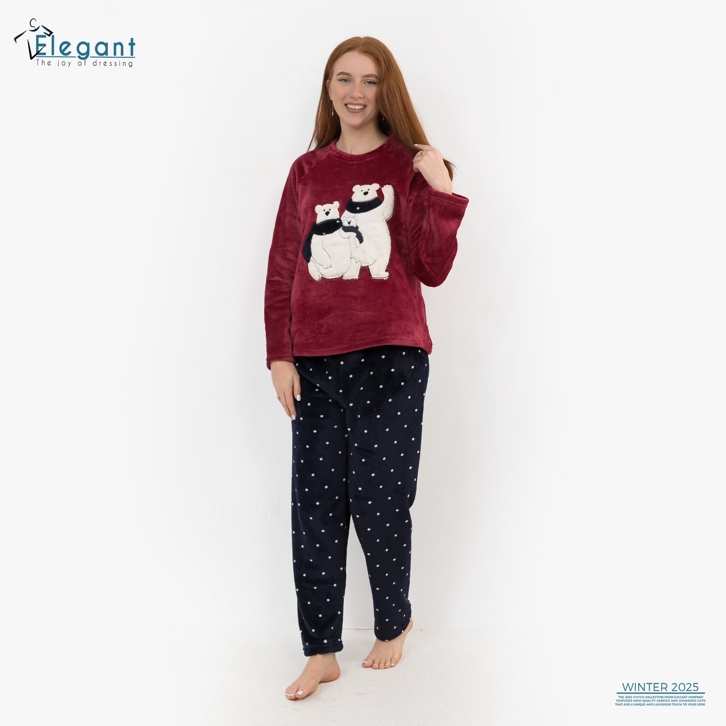 Polar PJ Maroon - Happy Family