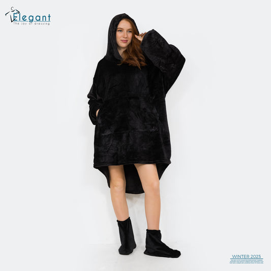 Blanket Hoodie - Black