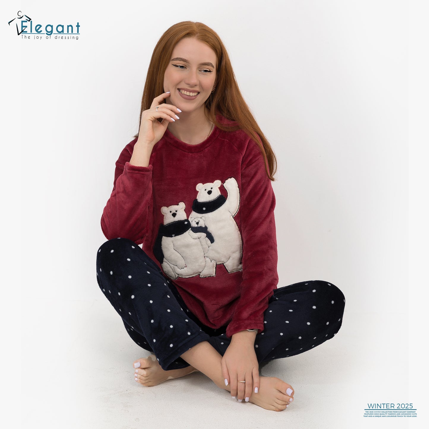 Polar PJ Maroon - Happy Family
