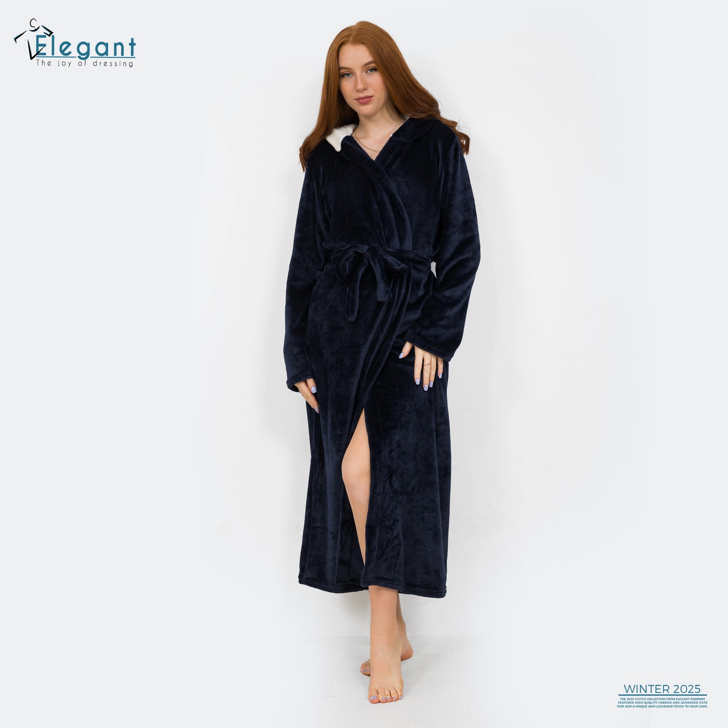 Polar Long Robe - Navy