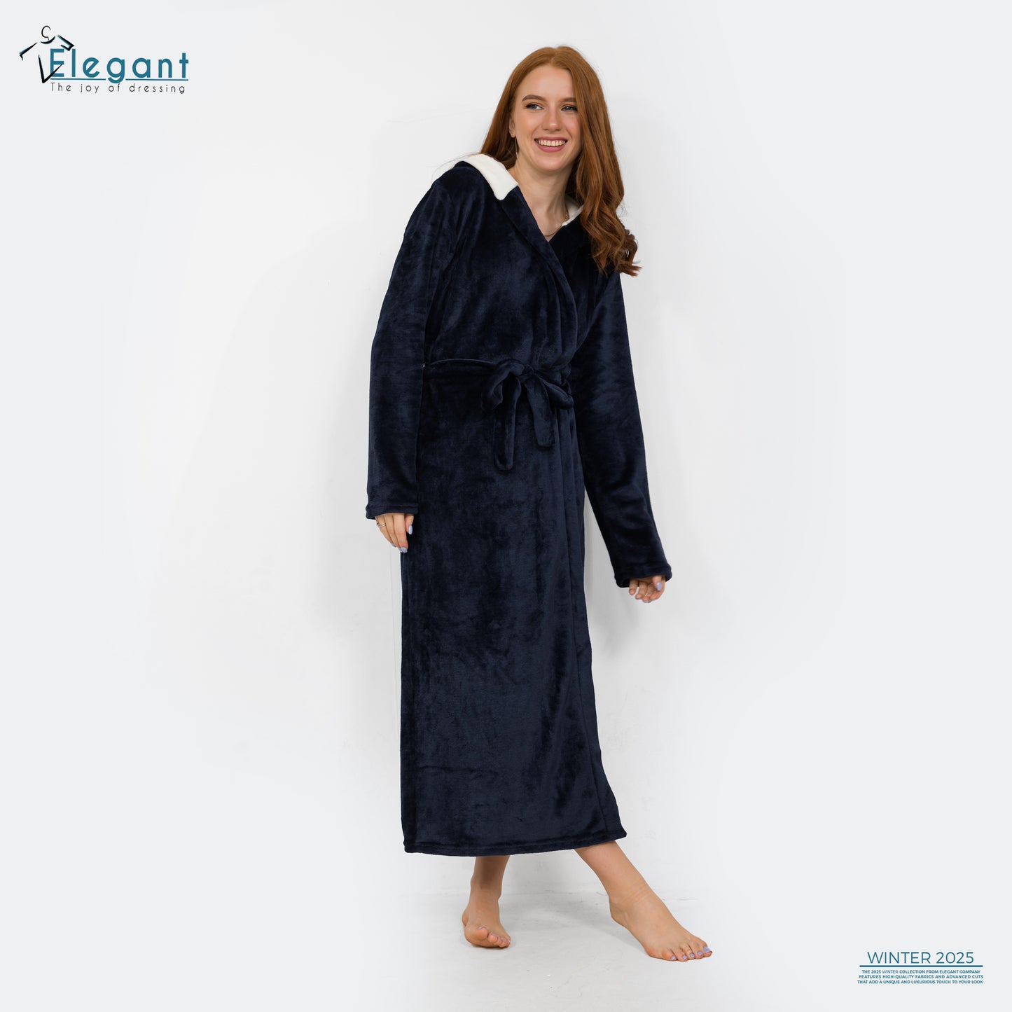 Polar Long Robe - Navy