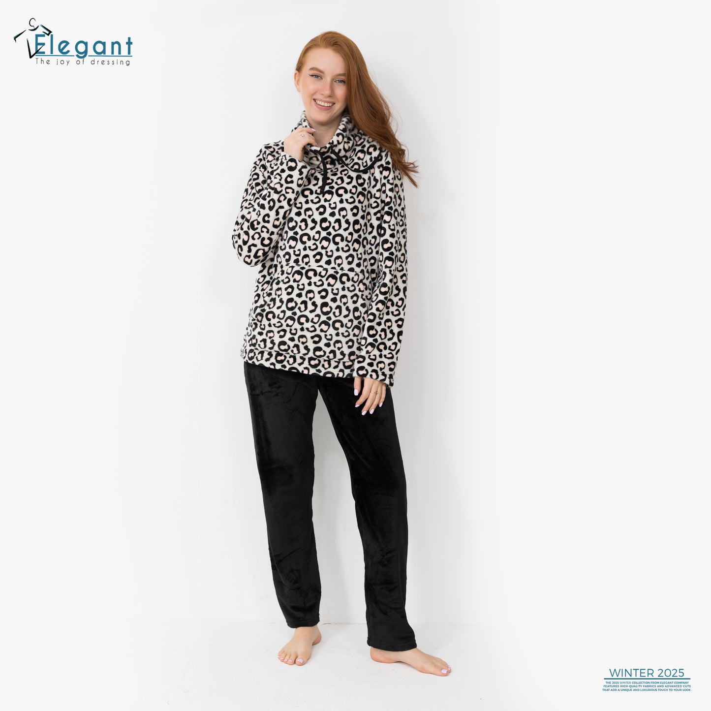 Polar PJ Turtleneck - Tiger / Black