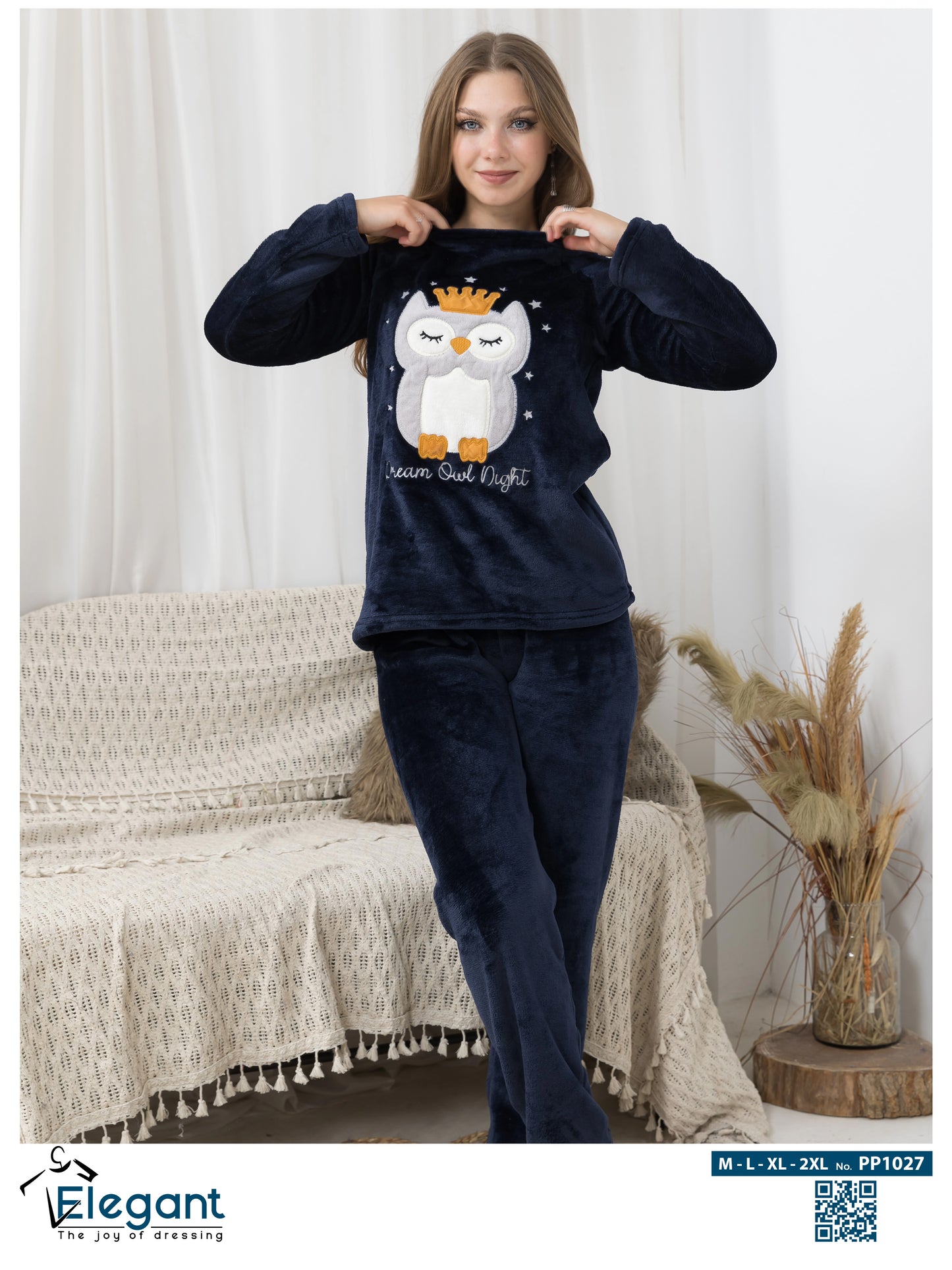 Polar PJ Navy - warm owl night