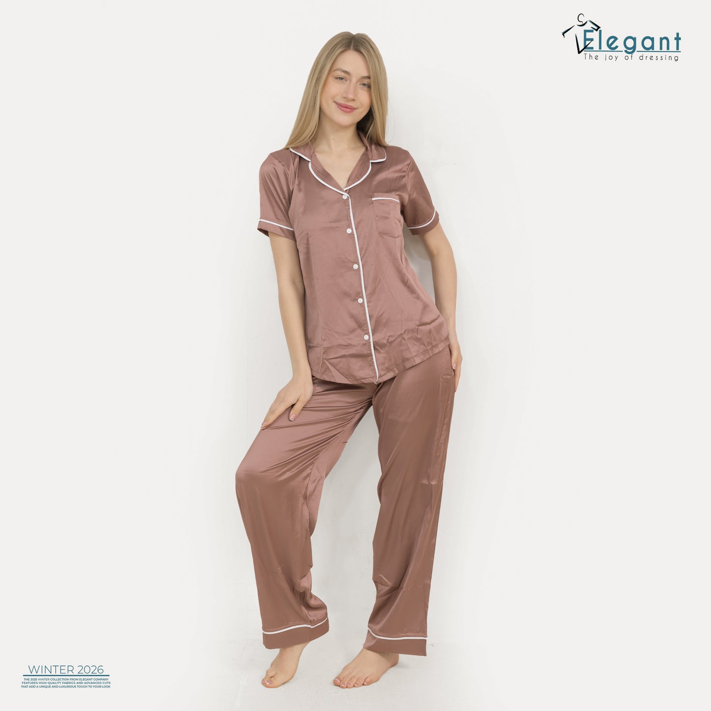 Satin Classic PJ Pants - Cashmere