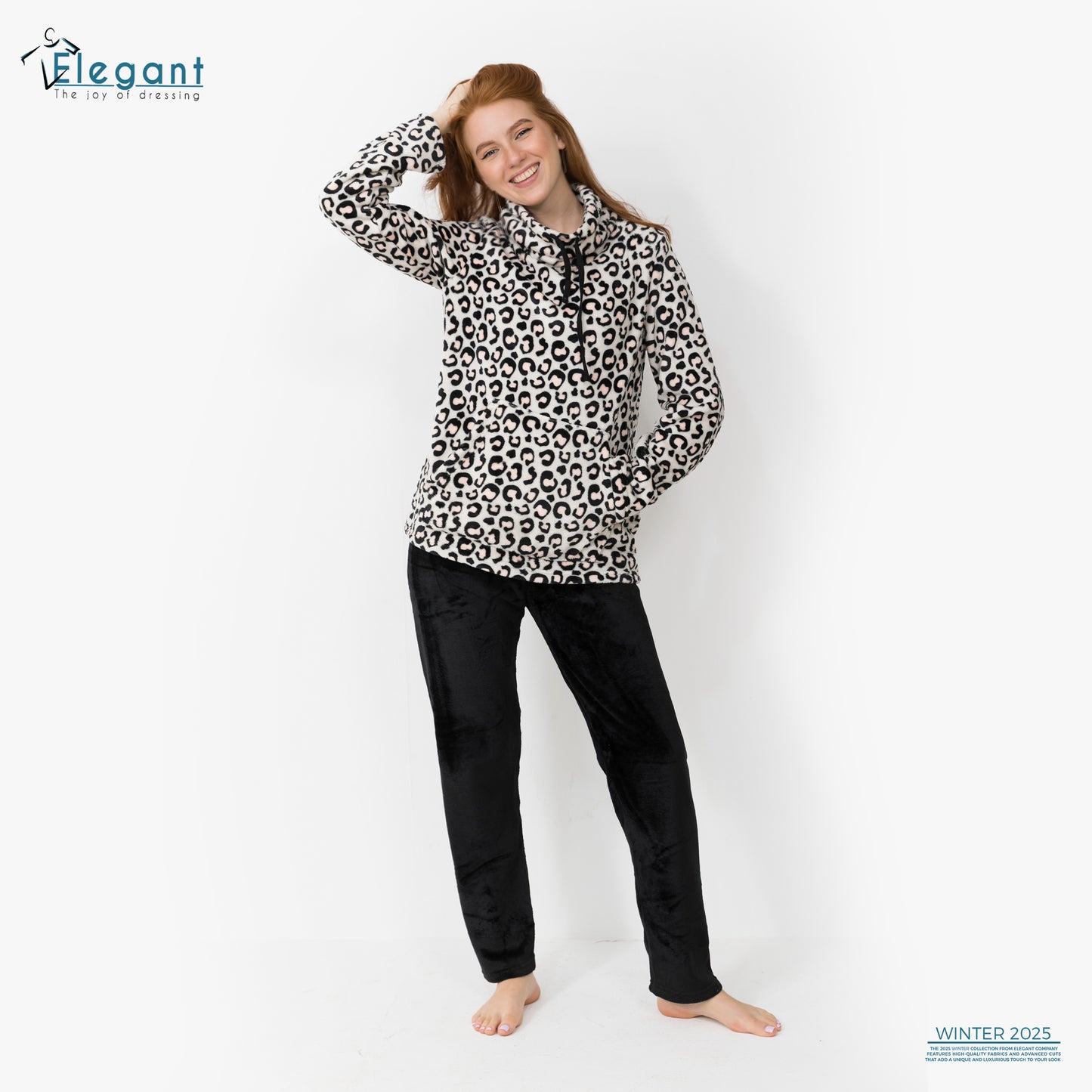 Polar PJ Turtleneck - Tiger / Black