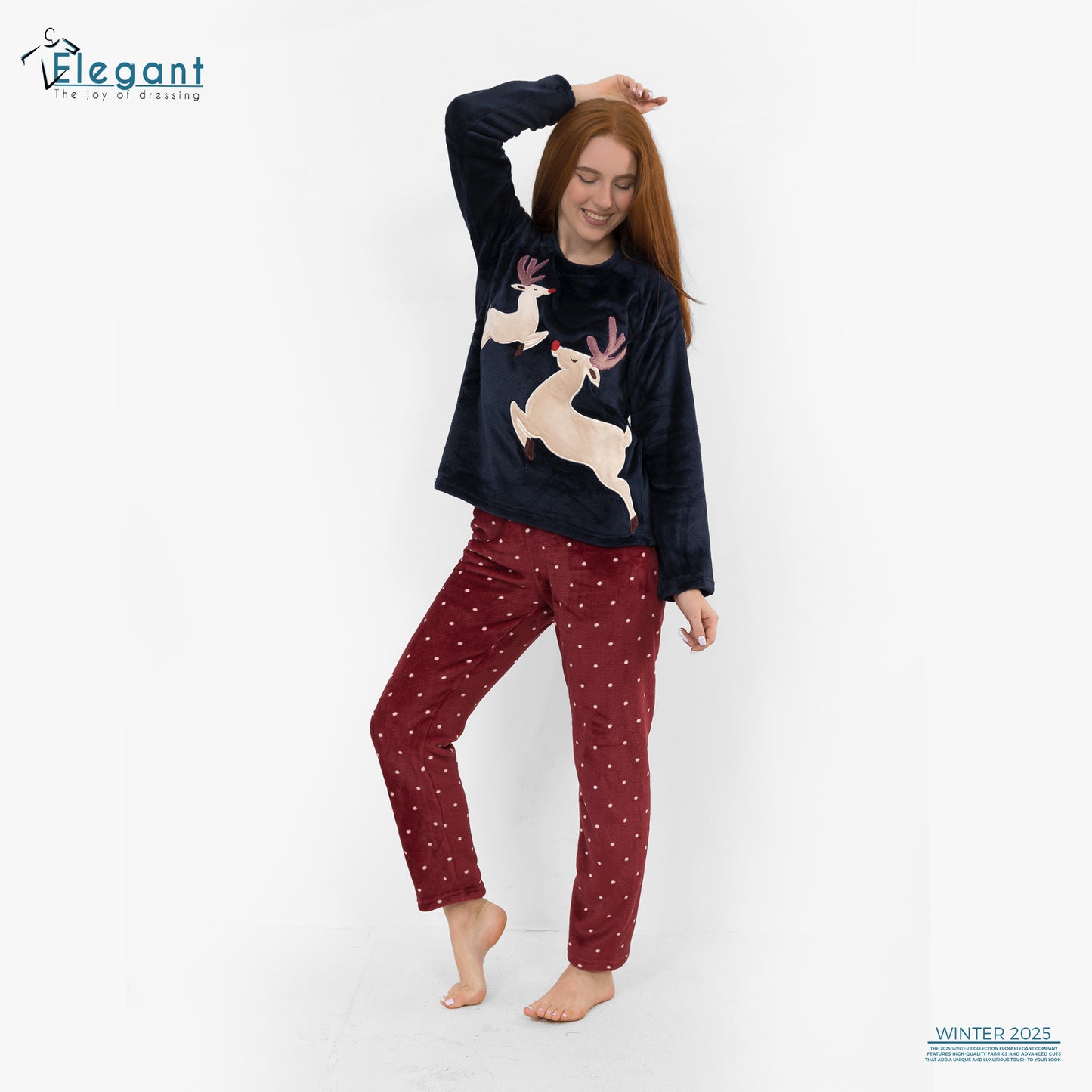 Polar PJ Navy - New Year Reindeer