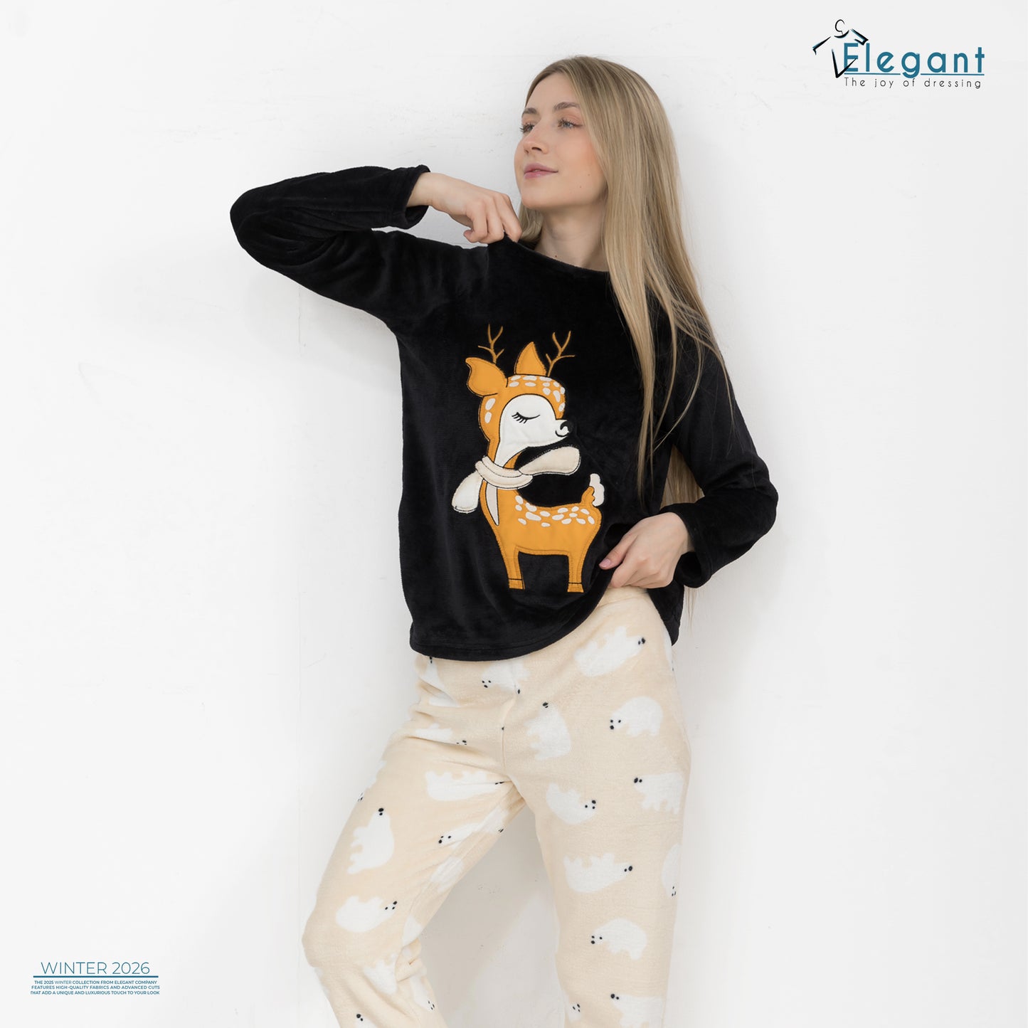 Polar PJ Black/nude - Classy Little Deer