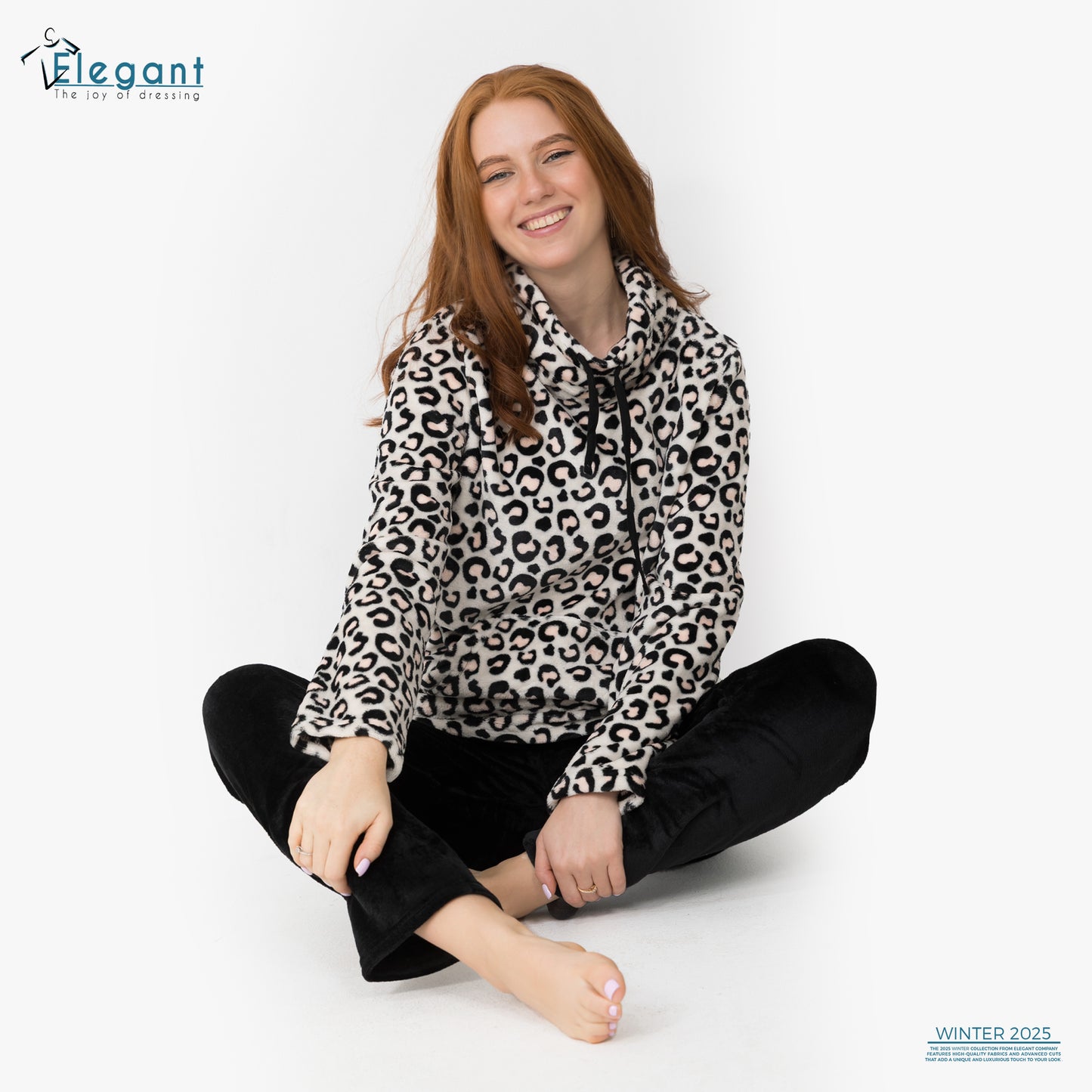 Polar PJ Turtleneck - Tiger / Black