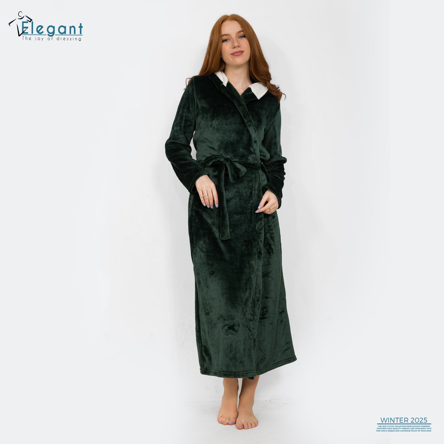 Polar Long Robe - Emerald Green