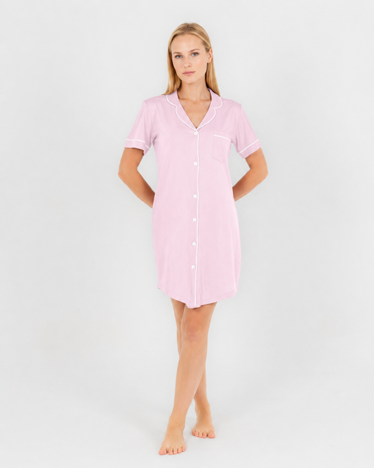 Classic Nightshirt Cotton - Baby Rose
