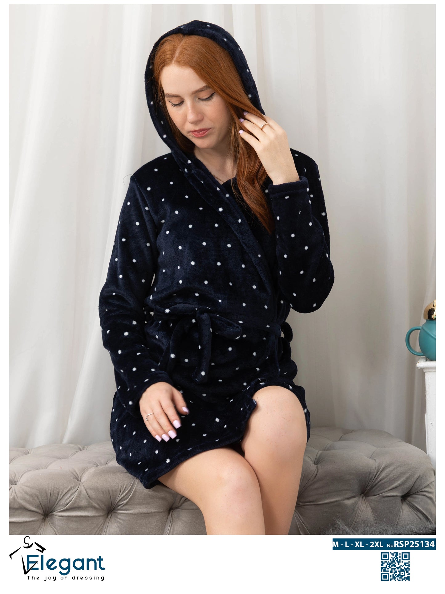 Polar Mini Robe - Navy Pearl