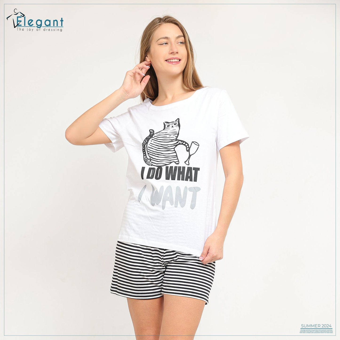 PJ short Cotton White - I do What I want