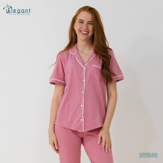 Classic PJ Pants Cotton - Plain Pink