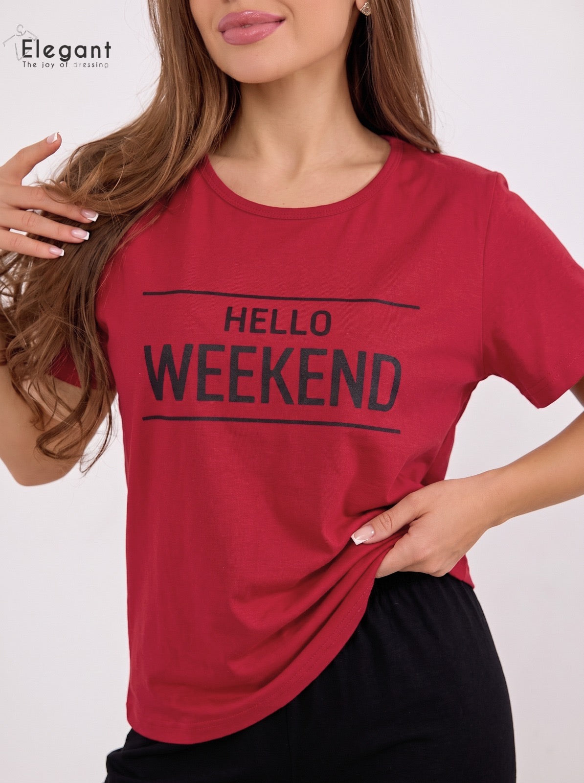 PJs Pants Cotton Red - Hello Weekend