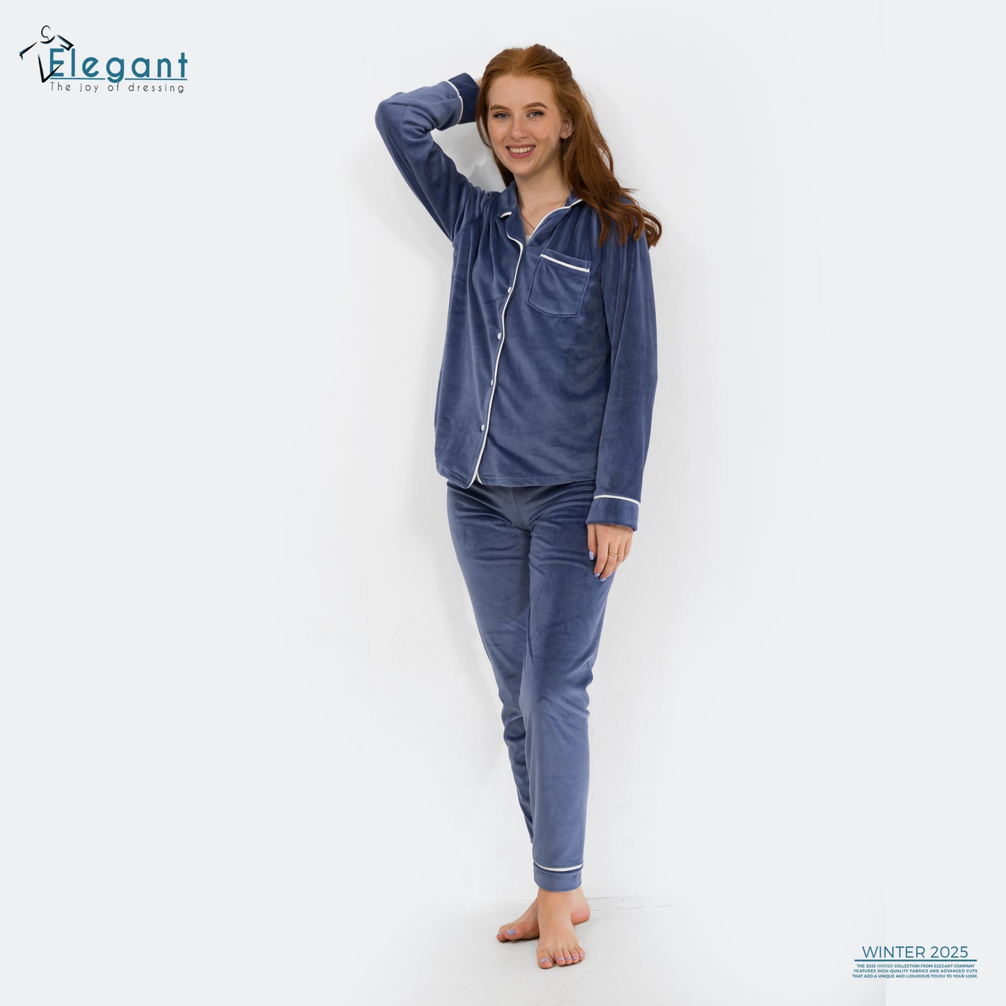Velvet Classic Pyjama - Petroleum