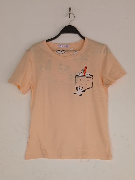 PJ short Cotton Apricot - Baby Panda