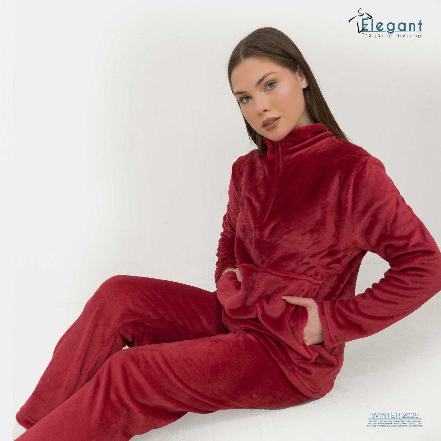 Polar PJ Collar Zipper - Maroon