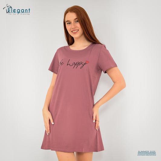 Nightshirt cotton Cashmere - Be Happy