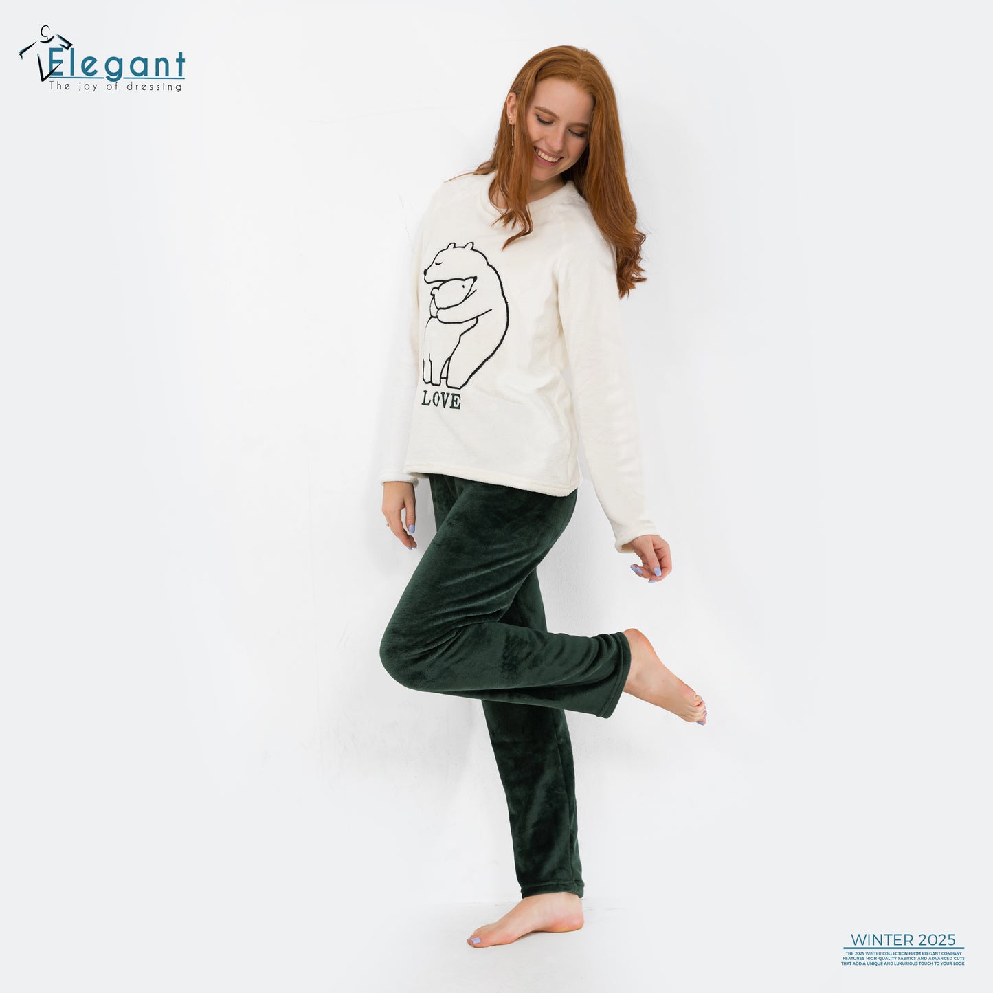 Polar PJ Offwhite - Love Bears