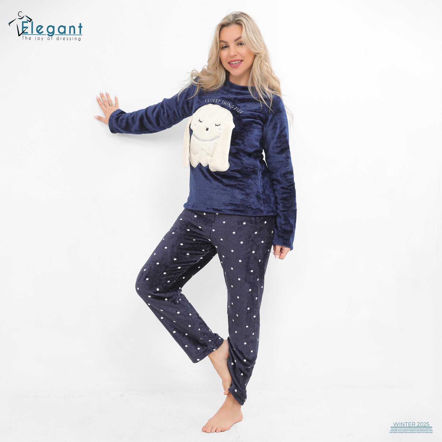 Polar PJ Navy/Navy printed pant - Cutest Ever