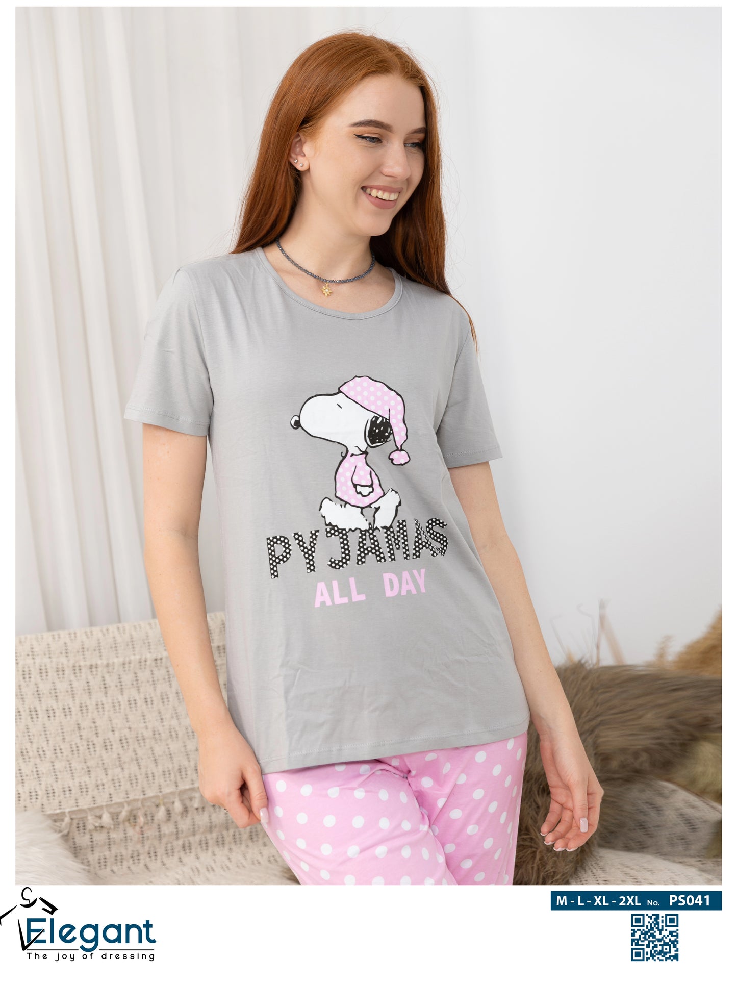 PJs Pants Cotton - Grey - Pyjama all day