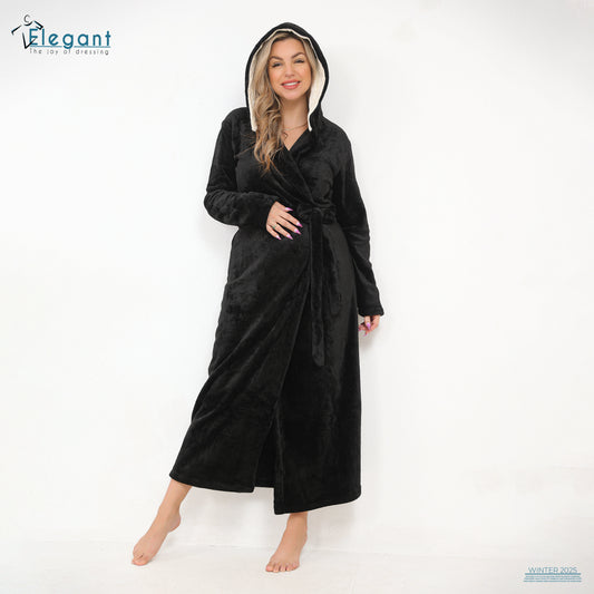 Polar Long Robe Black