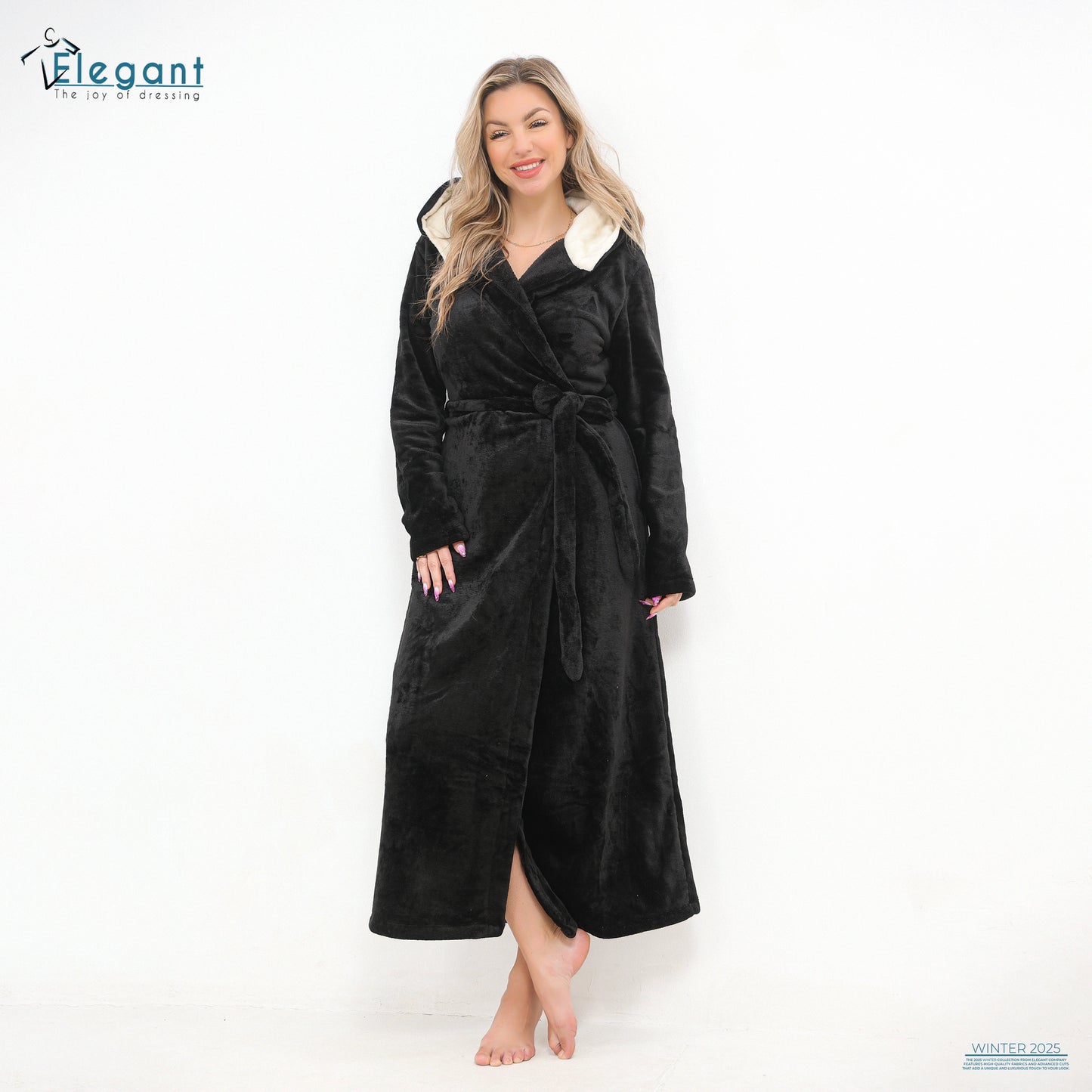 Polar Long Robe Black