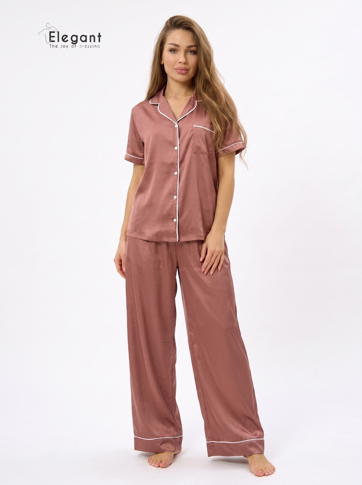 Satin Classic PJ Pants - Cashmere