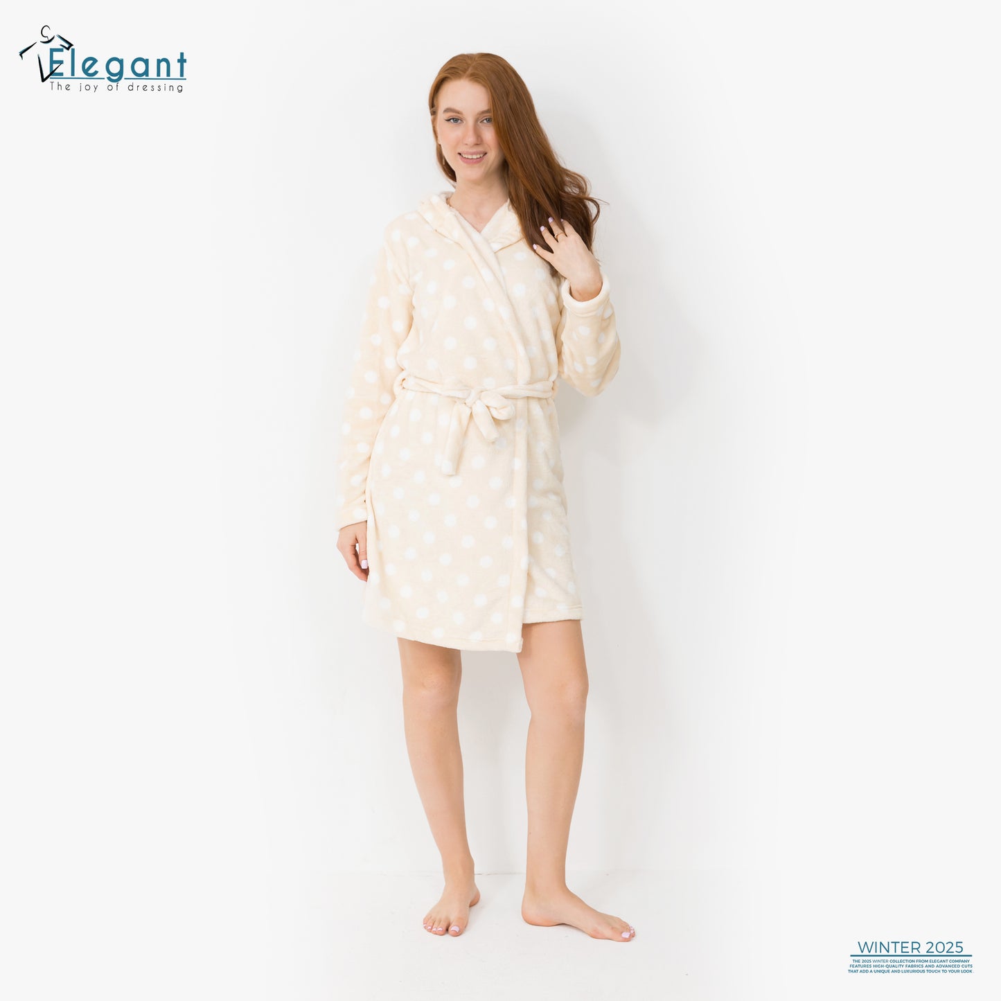 Polar Mini Robe - Vanilla Dots
