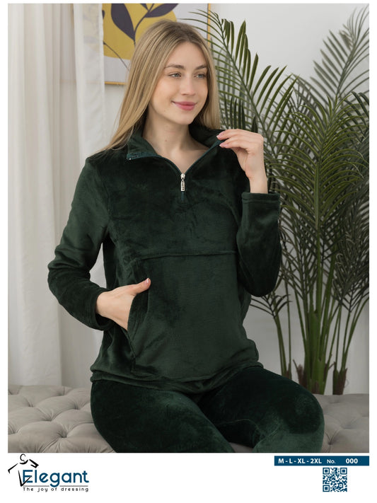 Polar PJ Collar Zipper - Emerald Green