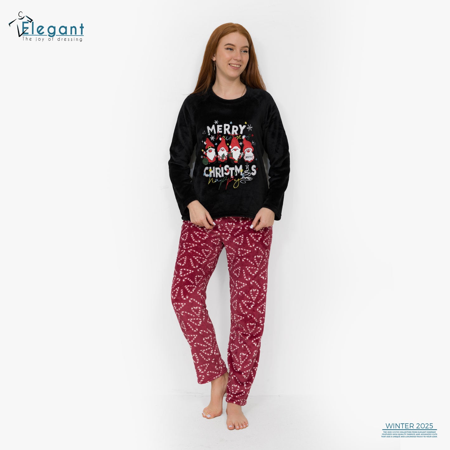 Polar PJ Black - Merry Christmas