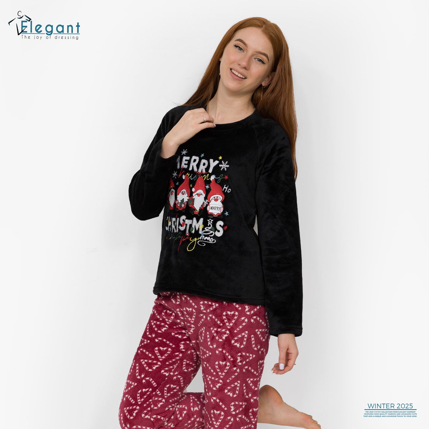 Polar PJ Black - Merry Christmas