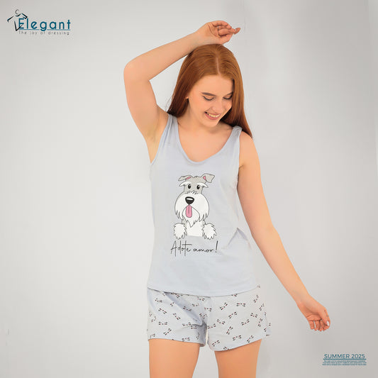 PJ short Cotton Blue - Puppy