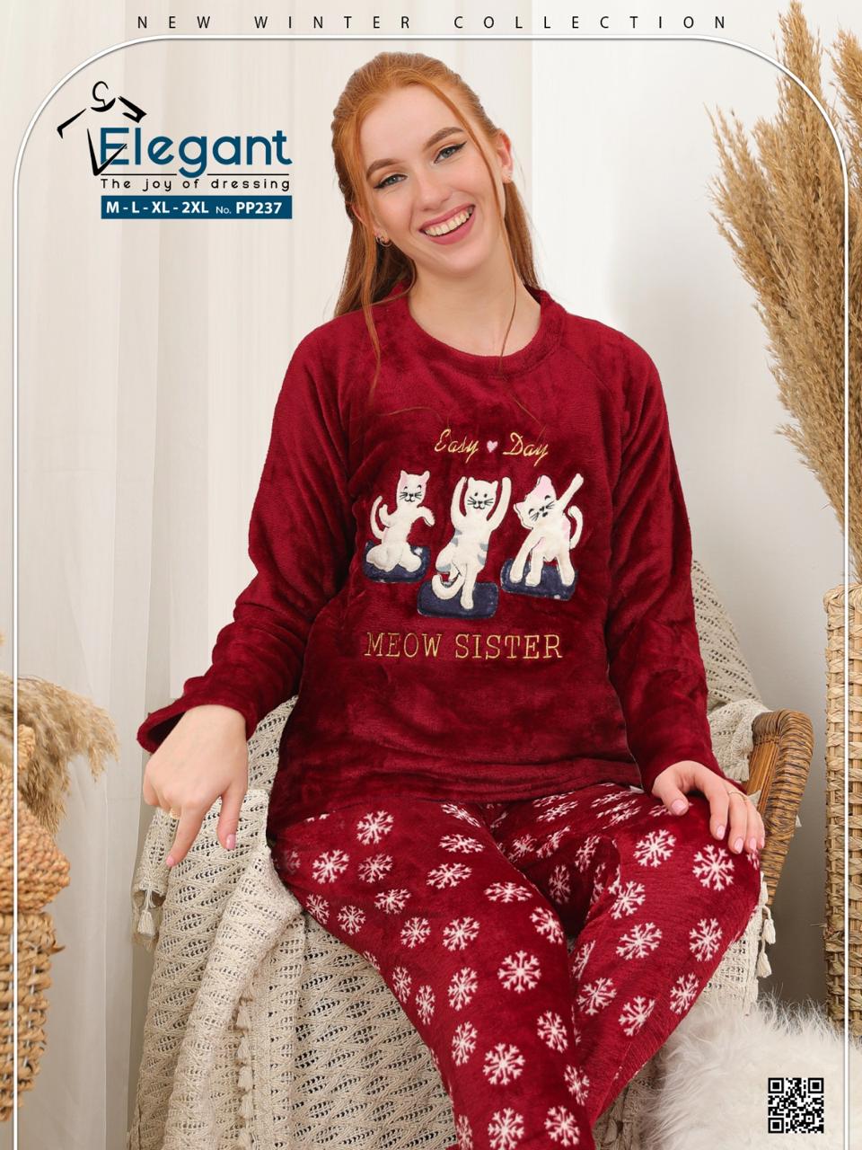 Polar PJ Meow Sister- Red Wine