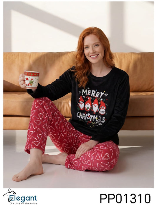 Polar PJ Black - Merry Christmas