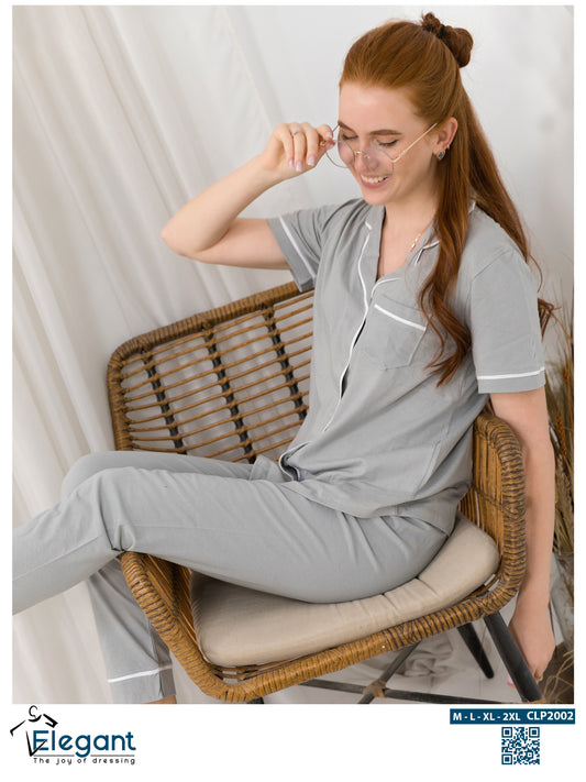 Classic PJ Pants Cotton - Plain Grey