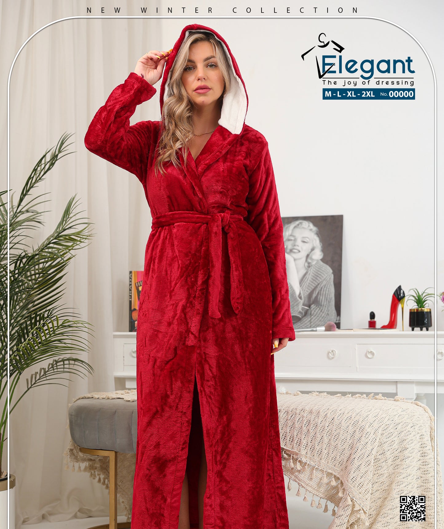 Polar Long Robe Maroon