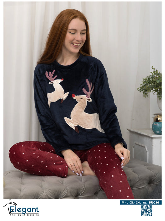 Polar PJ Navy - New Year Reindeer