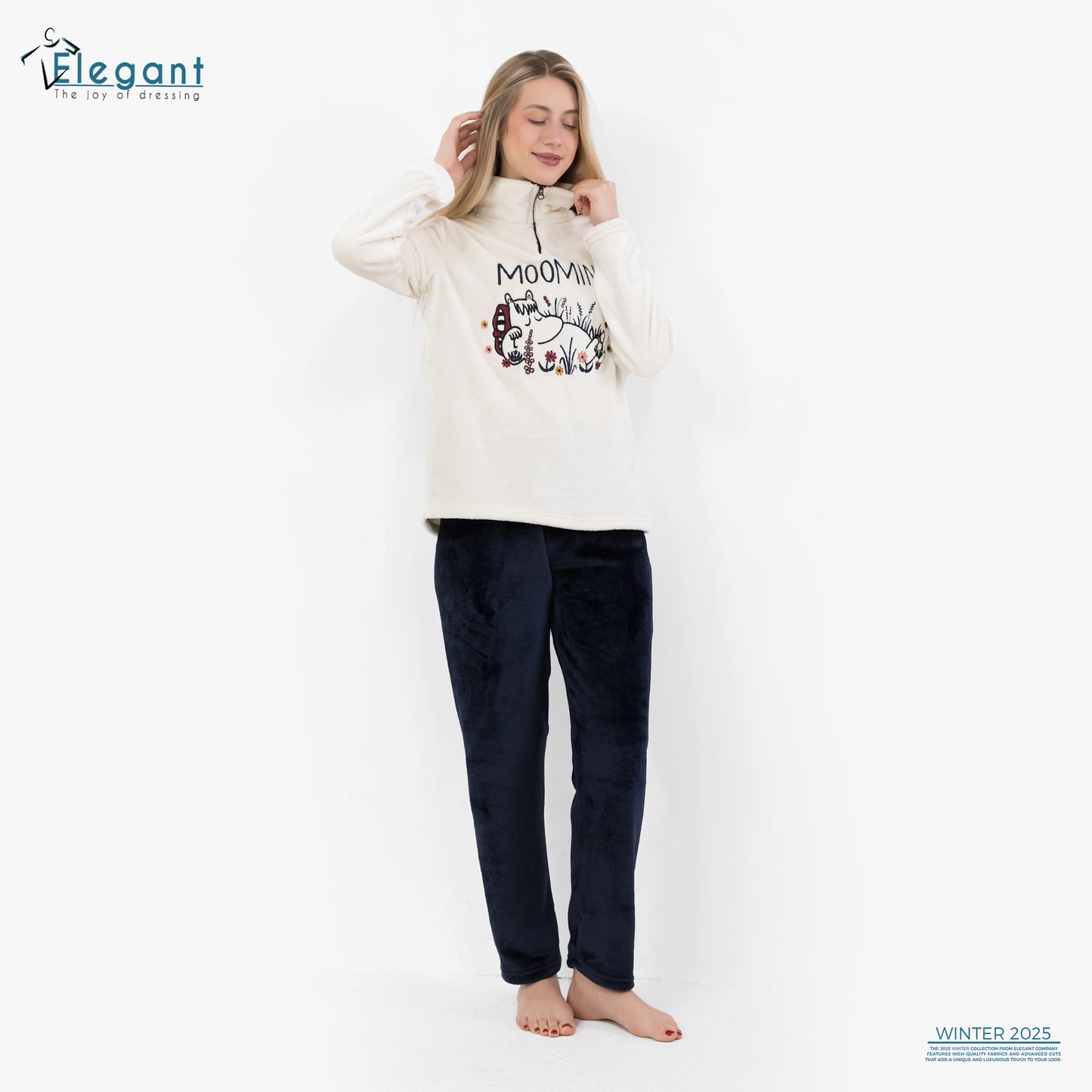 Polar PJ سحاب بياقة أوف وايت - Moo