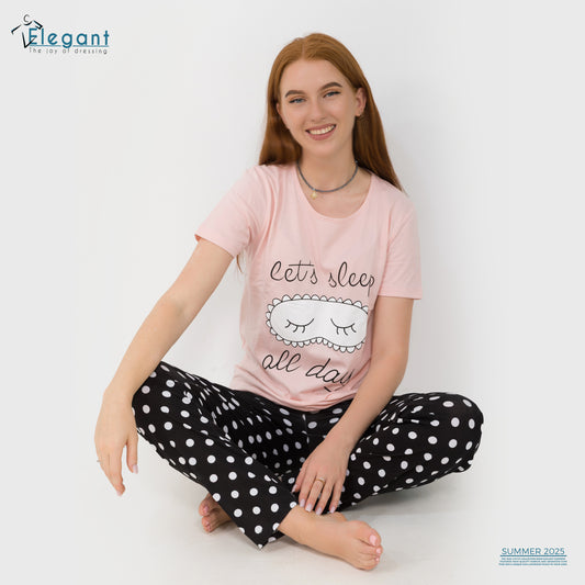 PJs Pants Cotton Baby Rose - Let's Sleep all day