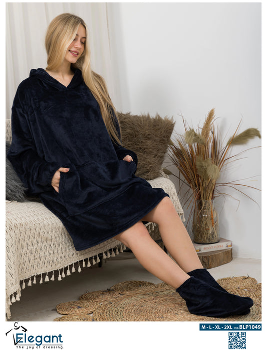 Blanket Hoodie - Navy