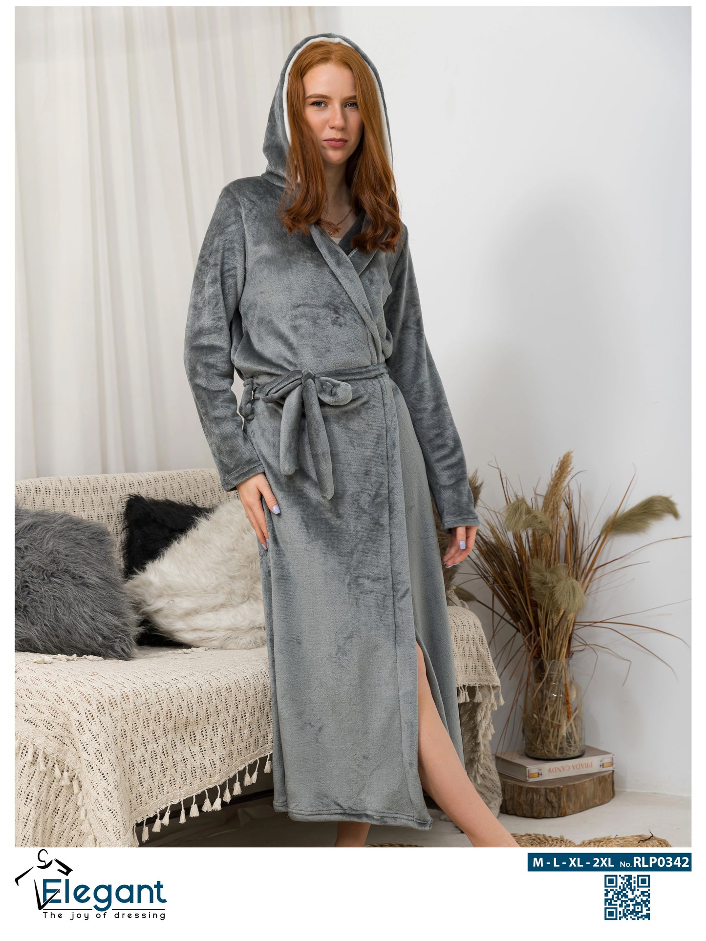 Polar Long Robe - Dark Grey
